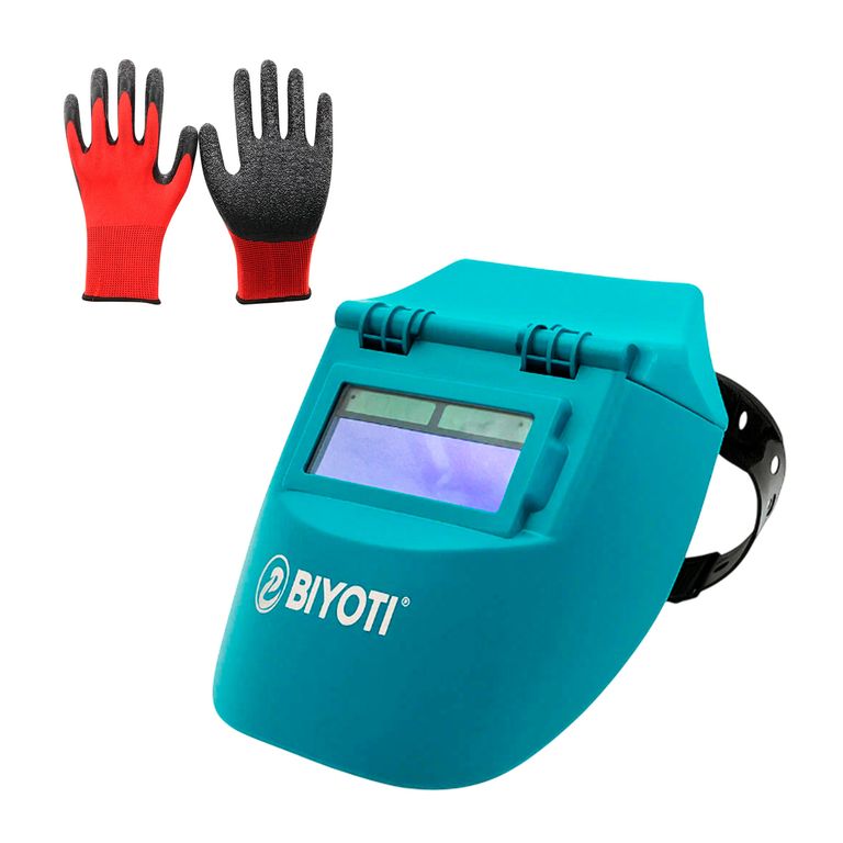 Careta De Soldar 12din - 11din + Guantes De Corte Protección