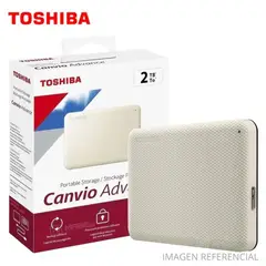 TOSHIBA - Disco Duro Externo 2TB Canvio Advance Blanco
