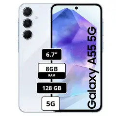 SAMSUNG - Celular libre Galaxy A55 128GB 8GB RAM 6.7" - CELESTE