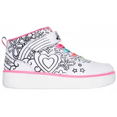 SKECHERS - Zapatilla Color Me Kicks 302213LWMLT Blanco Niñas