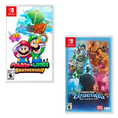NINTENDO - Mario & Luigi Brothership y Minecraft Legends Switch