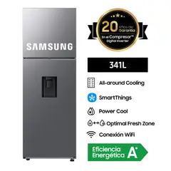 SAMSUNG - REFRIGERADORA TOP FREEZER 341L - RT35DG5720S9PE