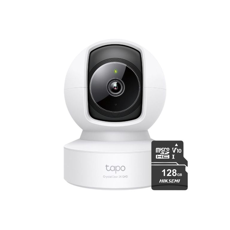 Cámara de seguridad WiFi Interior Tapo C222 2K QHD con giro 360° + Micro SD128GB