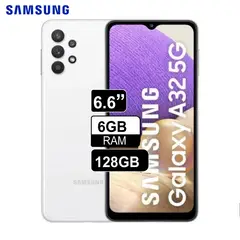 SAMSUNG - Celular Galaxy A32 128GB 6GB RAM 6,6" Pulg - BLANCO