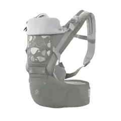 GENERICO - Cangurera Ergonómica con Asiento de Cadera Gris