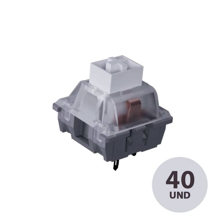 Switch Kailh Box White 3 Pines Clicky para Teclado Mecánico