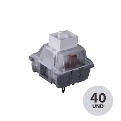 VSG - Switch Kailh Box White 3 Pines Clicky para Teclado Mecánico