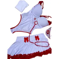 GENERICO - LENCERIA SEXY DISFRAZ ENFERMERA TALLAS GRANDES GORDITAS XL-XXL