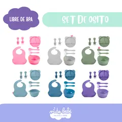 BABY - Set de alimentación Osito Rosado