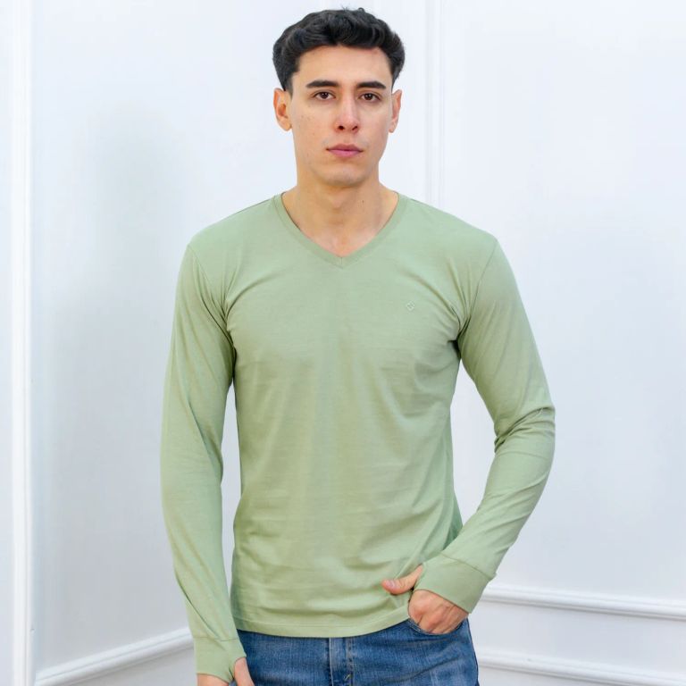 POLO SLIM FIT CABALLERO ML - JERSEY 100% ALGODON