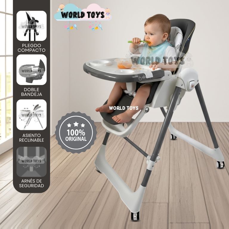 Silla de Comer Columpio 2 en 1 «KING» Edición Limitada Black