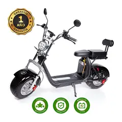 MOVEEN - MOTO ELECTRICA RK2 - NEGRO METALICO - CITYCOCO - CHOPPER
