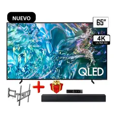 SAMSUNG - TELEVISOR QLED 65 4K UHD QN65Q65DAGXPE +SOUNDBAR SAMSUNG+RACK