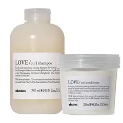 DAVINES - LOVE CURL – Dúo Shampoo 250 ml + Acondicionador 250 ml