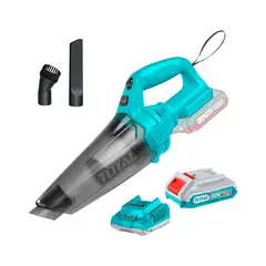 Total Tools - Aspiradora Inalámbrica 20v + 1 baterías 2.0 ah + 1 cargador + Accs