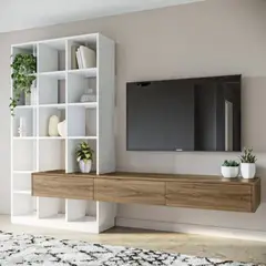 TU MESITA - Mesa de TV Flotante Taichi Color GalesBlanco