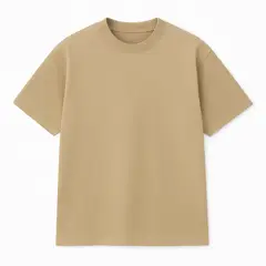 HOLGU - Polo Oversize Hombre Algodon Color Beige