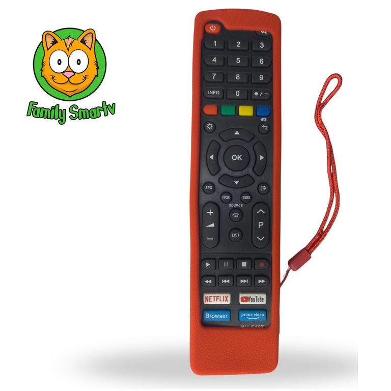 Funda para Control Remoto Jvc Smart Led Lt-43kd395 Rojo