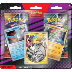 POKEMON - Cartas TCG Zapdos Articuno Tyranitar Card Set Inglés