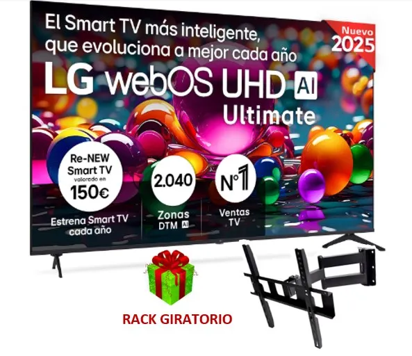 TELEVISOR 75 75UA8000PSB SMART TV UHD 4K THINQ AI 2025