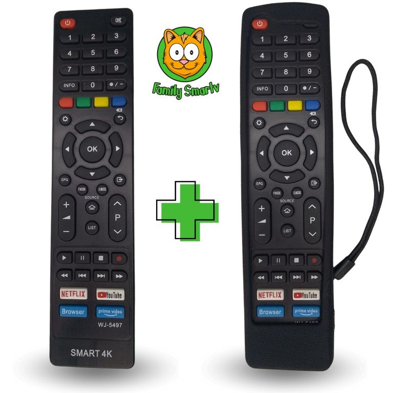 Control Remoto Jvc Smart Led Lt-43kd395 + Funda Negra