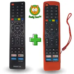 GENERICO - Control Remoto Jvc Smart Led Lt-43kd395 + Funda Roja