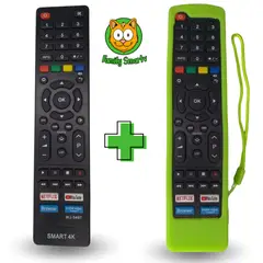 GENERICO - Control Remoto Jvc Smart Led Lt-43kd395 + Funda Verde