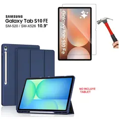 GENERICO - Case Porta Pencil + Mica para Samsung Tab S10 Fe 10.9 SM-X520 X526