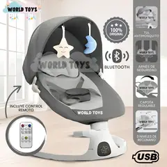 BABY - Silla Mecedora Didactica «STAR» con Bluetooth Gray
