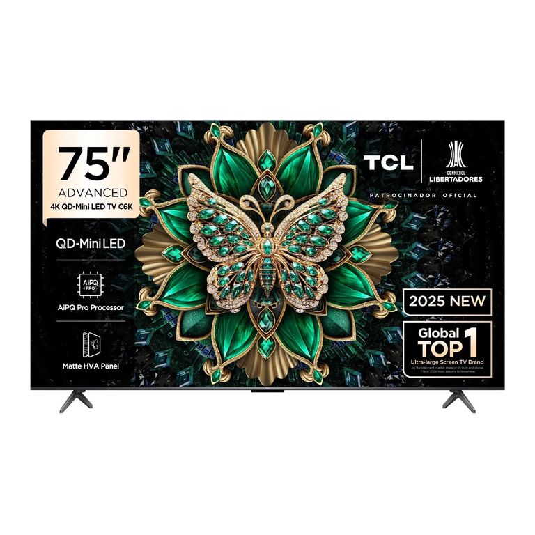 Televisor 75" Miniled 4k 75c6k Google Tv