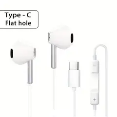 GENERICO - Audífonos con Cable TipoC - Control de Volumen y Aislamiento de Ruido