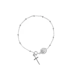 SANTORAL - Pulsera Denario Medalla Milagrosa - Plata