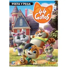 GENERICO - Libro 44 GATOS PINTA Y PEGA