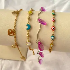 GENERICO - Pack de pulseras 4 unidades Unike six