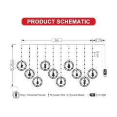 GENERICO - LUCES CON DECORACIÓN NAVIDEÑA