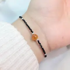 INTUERI - Pulsera Citrino + Espinela Negra