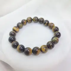 INTUERI - Pulsera Ojo de tigre elastico 8mm