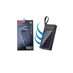 SEISA - CARGADOR O POWER BANK DE 10000 PORTATIL SOLAR O RECARGABLE CON LUZ LED