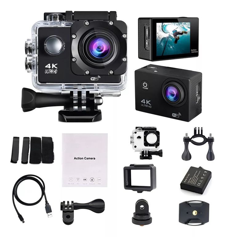 Cámara Deportiva de acción 4k Acuático Deportes Videos