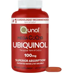 GENERICO - Qunol Ubiquinol CoQ10 – 100 mg – 120 cápsulas blandas