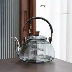 GENERICO - Tetera de vidrio estilo japonés con infusor extraíble