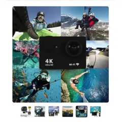 GENERICO - Camara Video Go Pro 4K de Acción Deporte Acuatico