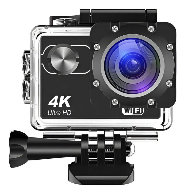 Camara Video Go Pro 4K de Acción Deporte Acuatico - Negra