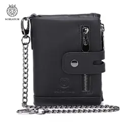 SCHLATUM - Billetera de Cuero Genuino con RFID