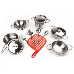 GENERICO - Juguete de Cocina para Niños Set de Ollas 11 Piezas