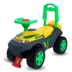 HAPPY BABY - Buggy correpasillos Diseño Dino USB+bluetooh - Amarillo