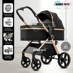 BABY - Coche Moisés Travel System «KYLIE» de Lujo Black
