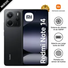 XIAOMI - REDMI NOTE 14 4G - 8GB RAM 256GB ROM - MIDNIGHT BLACK