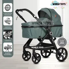 BABY - Coche Moisés Travel System «KYLIE» de Lujo Green