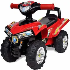 GENERICO - Cuatrimoto Correpasillo infantil con sonidos y luces -Rojo